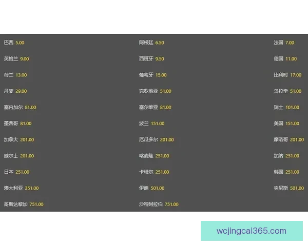 世界杯竞猜赔率深度解析与胜负趋势预测全指南